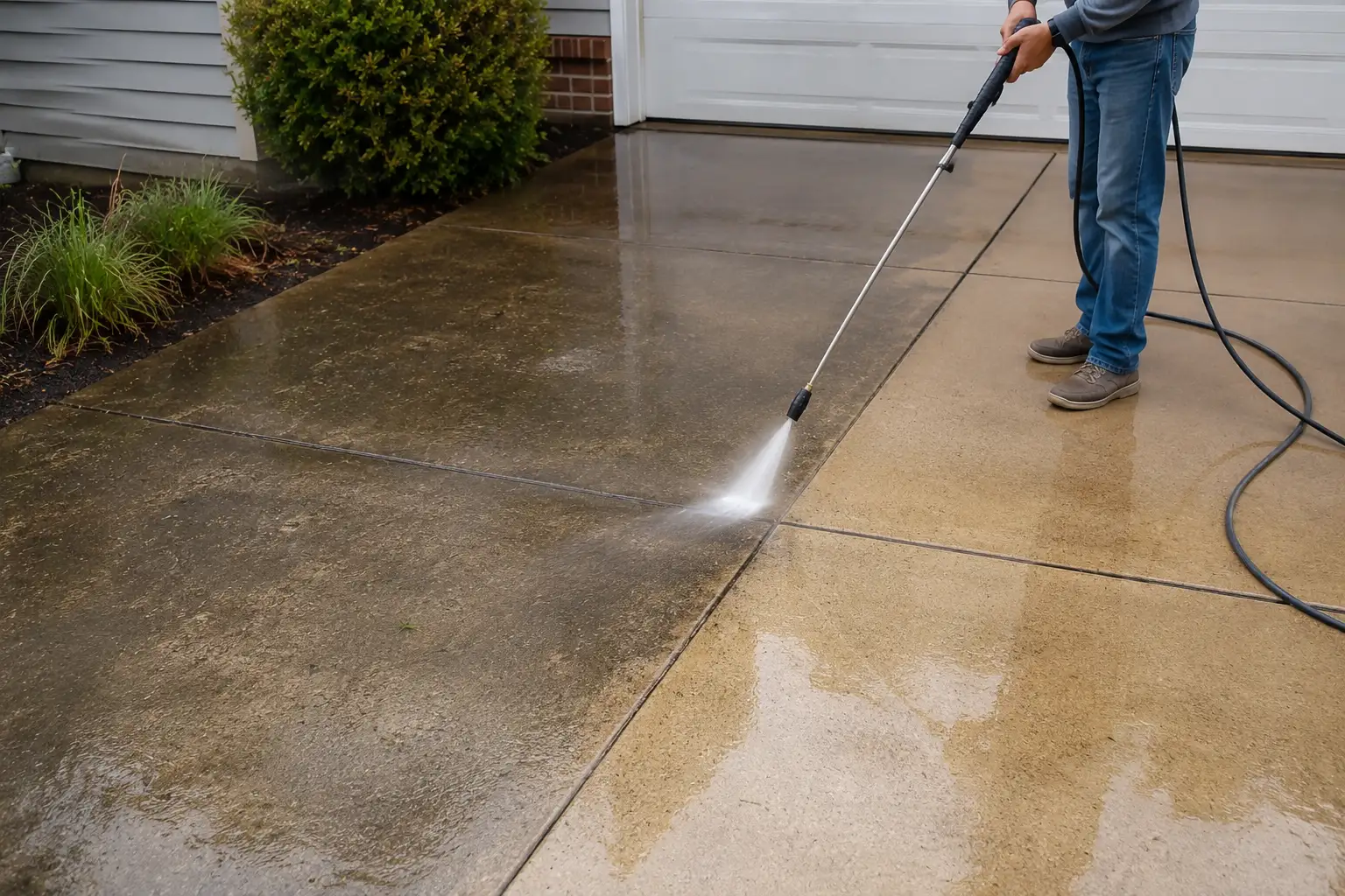 Power Washing service at a modern commercial office Melbourne.