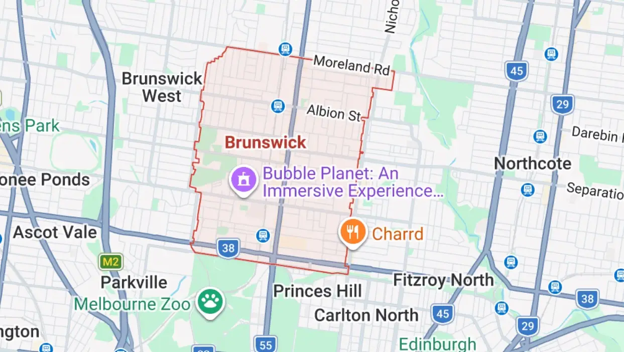 location map of Brunswick